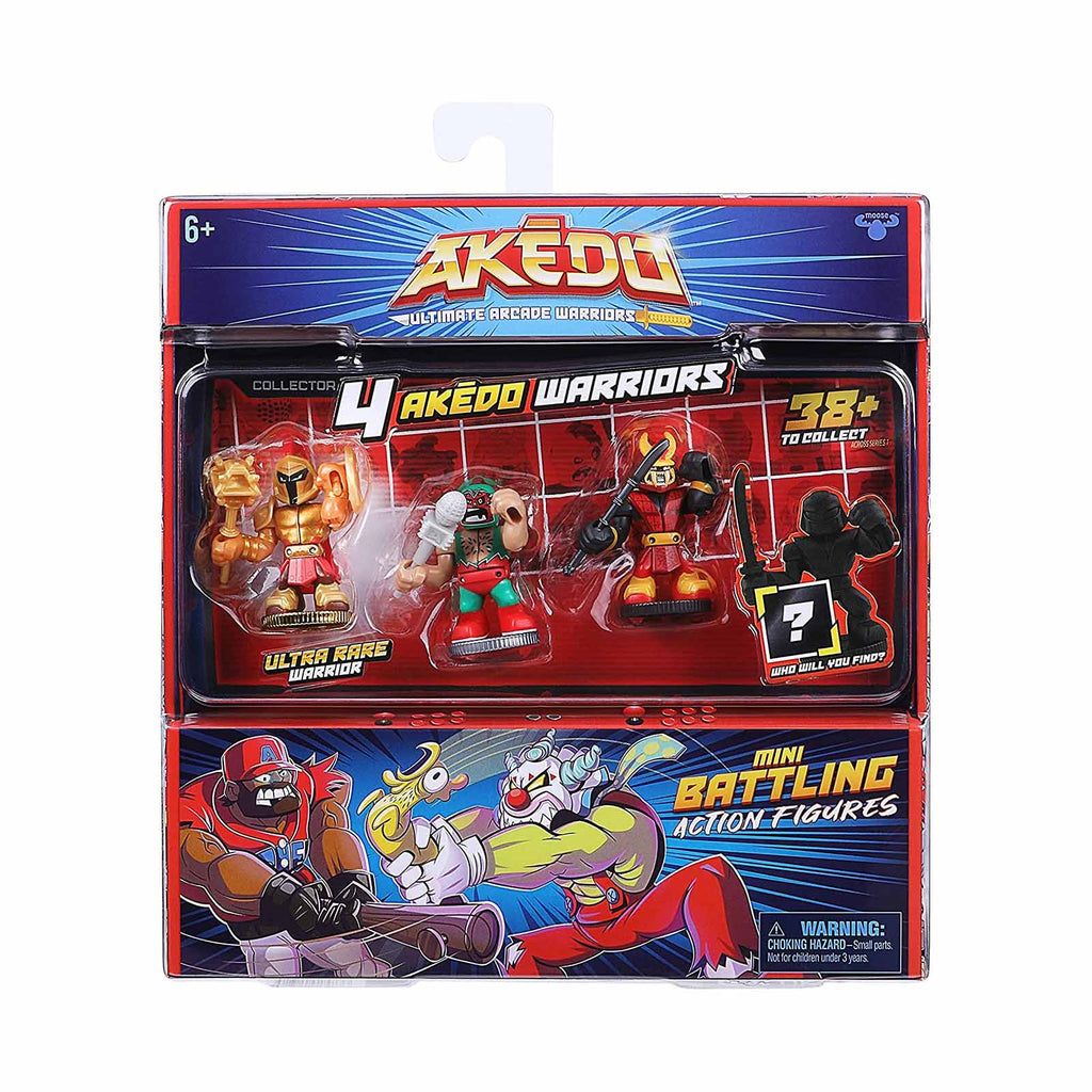 Akedo Ultimate Arcade Warriors 4 Figure Pack