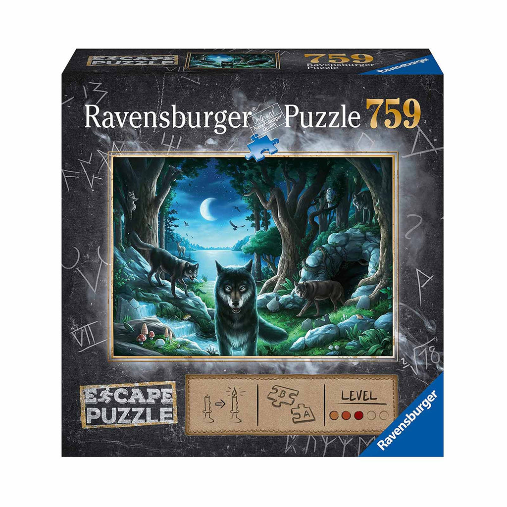 Ravensburger The Curse Of The Wolves 759 Piece Escape Puzzle Game