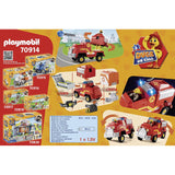 Playmobil Duck On Call Fire Brigade Emergency Vehicle Building Set 70914 - Radar Toys