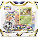 Pokemon Sword And Shield Brilliant Stars Three Booster Set - Radar Toys