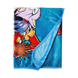Sonic The Hedgehog Big Group Sublimation Throw Blanket - Radar Toys
