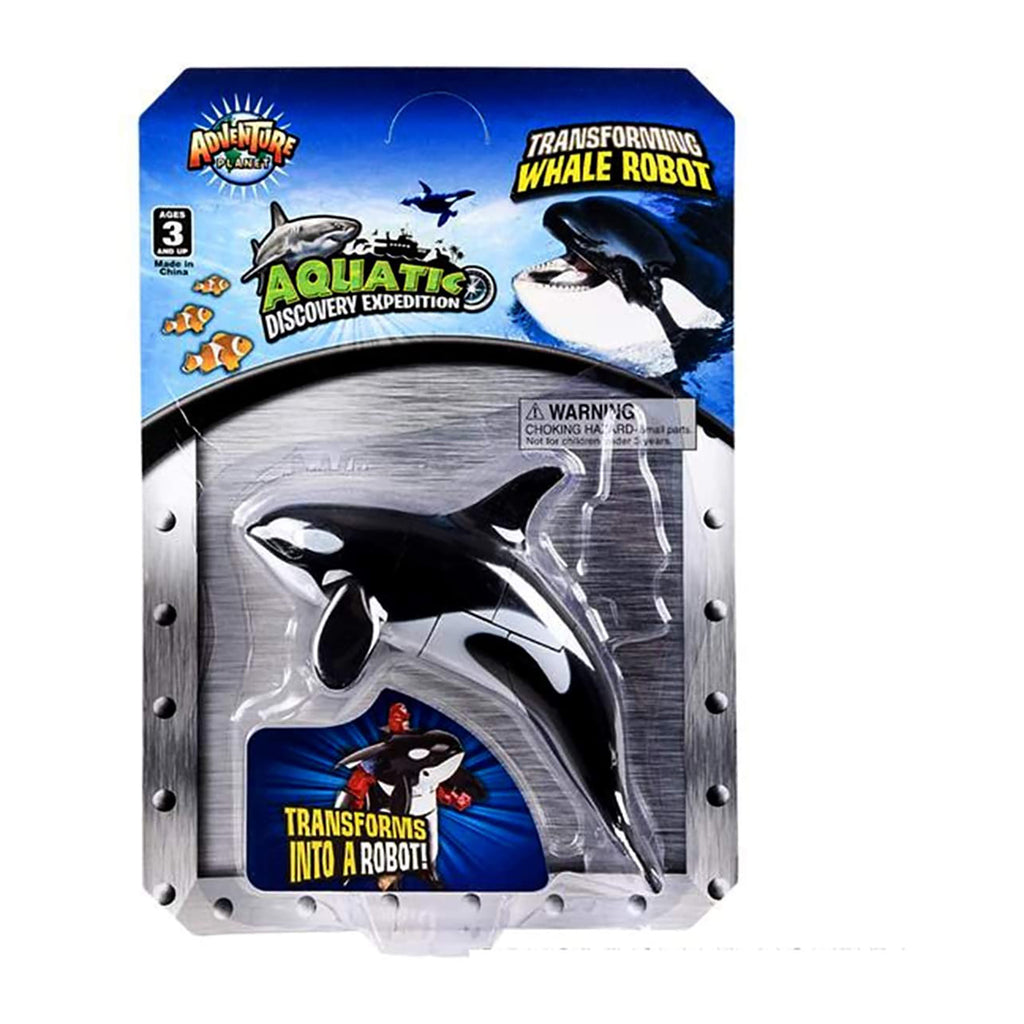 Adventure Planet Orca Killer Whale Robot Action Figure 5 Inch