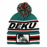 Bioworld My hero Academia Deku Striped Pom Beanie - Radar Toys