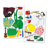 Archie McPhee Little Bigfoot Dressup Reusable Sticker Set - Radar Toys