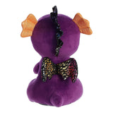 Aurora Light-Up Cuties Shimmery Purple Dragon 9 Inch Plush Figure - Radar Toys