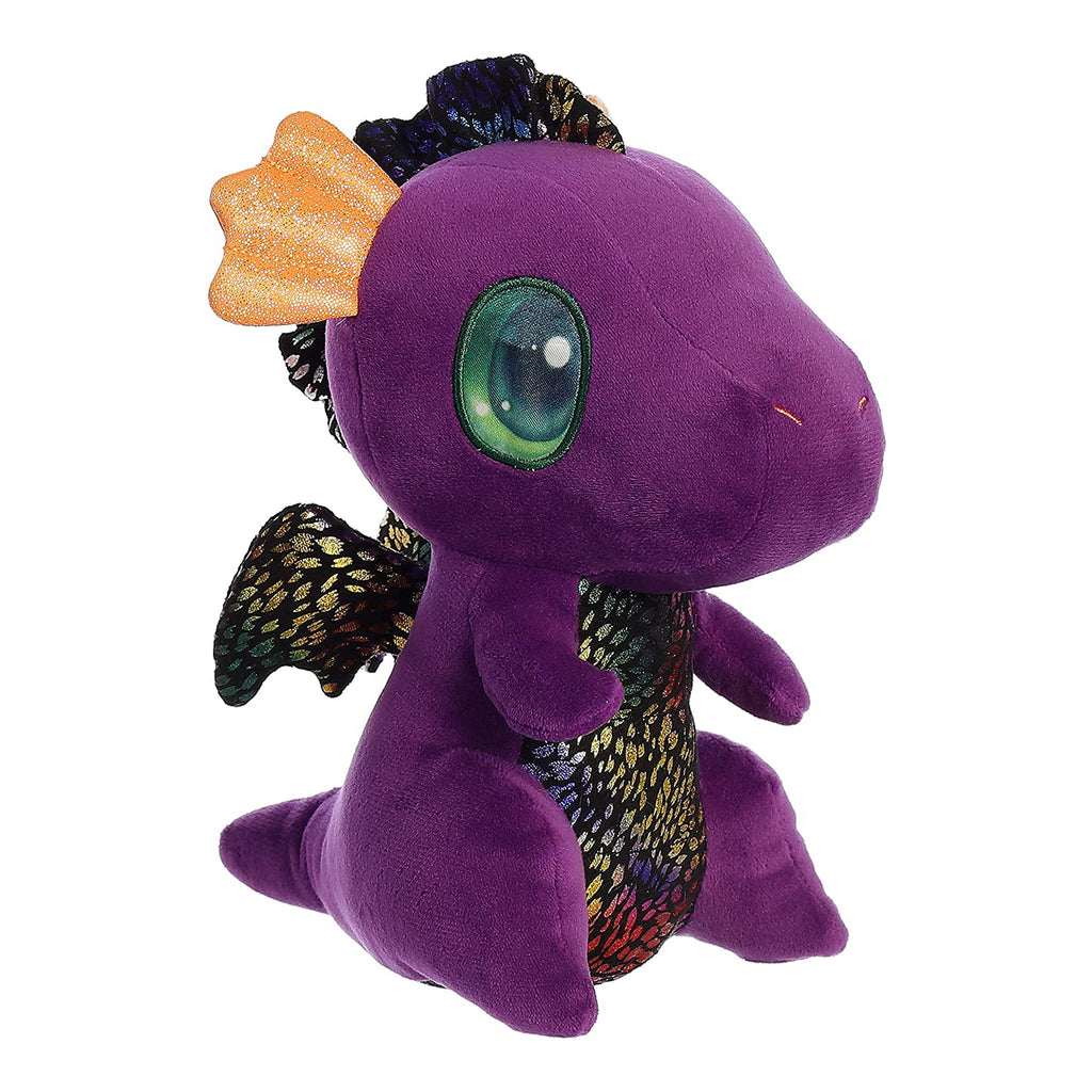 Aurora Light-Up Cuties Shimmery Purple Dragon 9 Inch Plush Figure