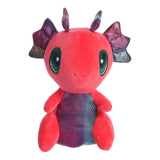 Aurora Light-Up Cuties Shimmery Red Dragon 9 Inch Plush Figure - Radar Toys