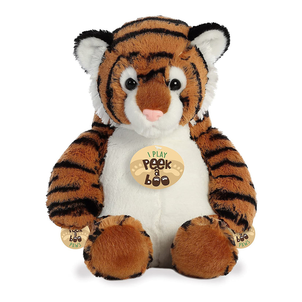 Aurora Peek A Boo Tiger 12 Inch Plush Figure