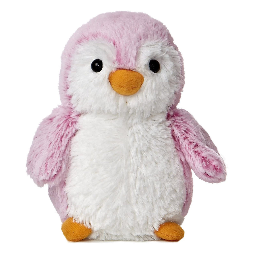 Aurora Pompom Penguin Pink 6 Inch Plush