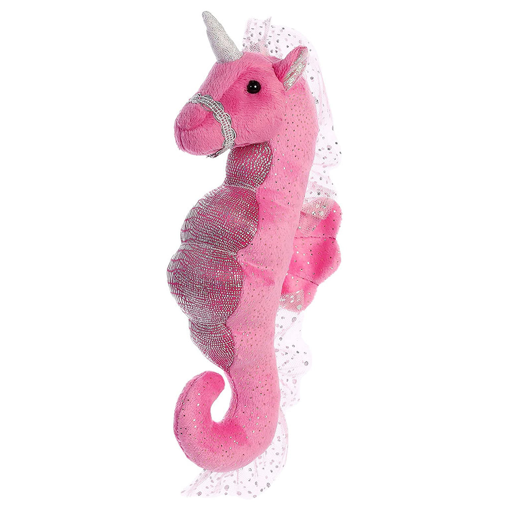 Aurora Sea Sparkles Unicorn Seahorse Pink 8.5 Inch Plush Figure
