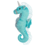 Aurora Sea Sparkles Unicorn Seahorse Teal 8.5 Inch Plush Figure - Radar Toys