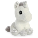 Aurora Sparkle Tales Silver Unicorn 8 Inch Plush Figure - Radar Toys