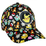 Pokemon Pikachu All Of Print Toss Snapback Hat - Radar Toys