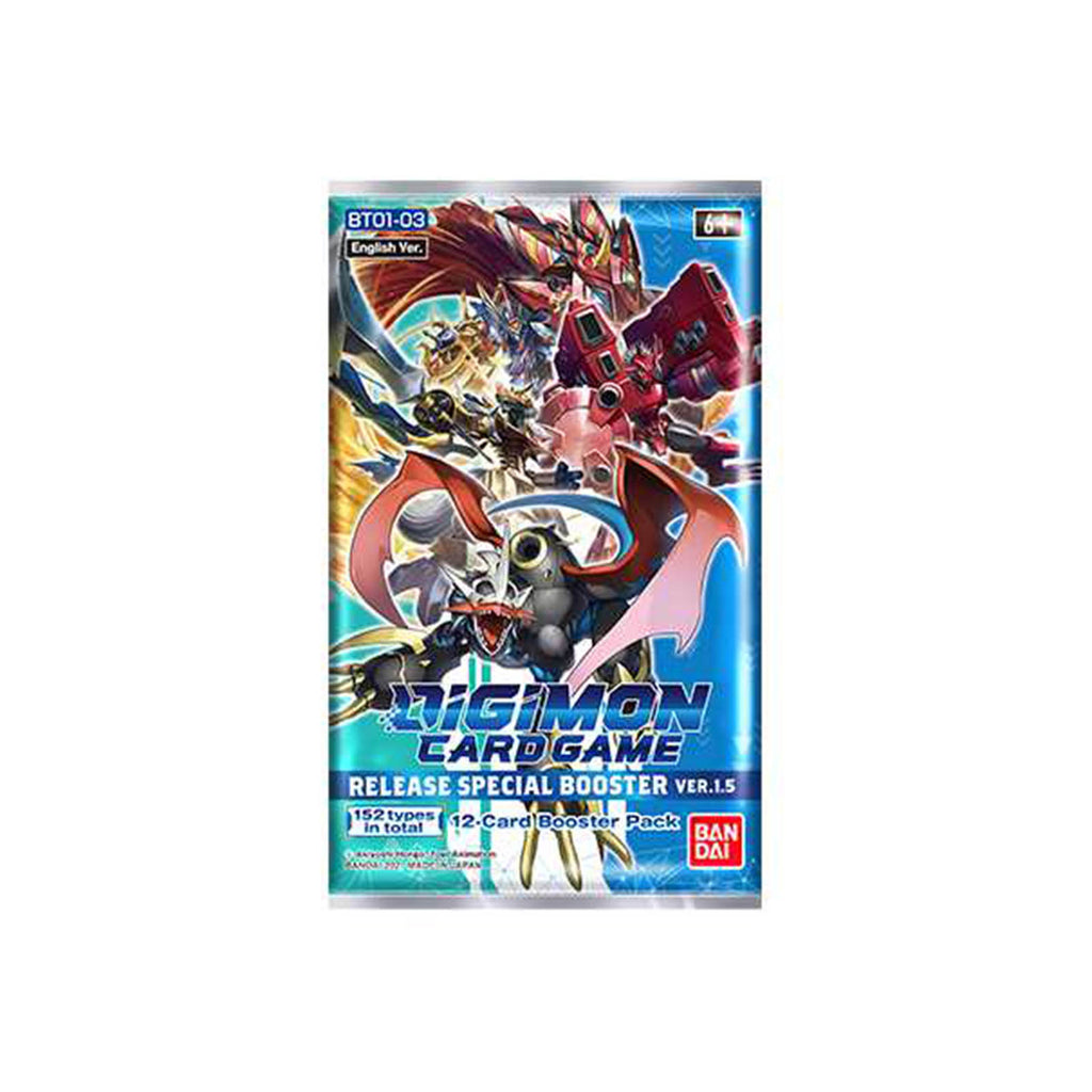 Digimon Card Game Release Special Booster Ver 1.5 Booster Pack- 12 Cards