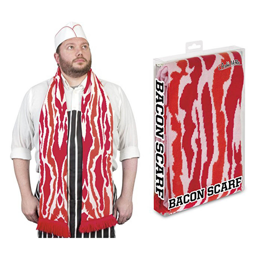 Bacon Soft-Knit Acrylic Scarf