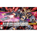 Bandai Gundam HG RX-0 Unicorn 02 Banshee Destroy Mode Model Kit - Radar Toys