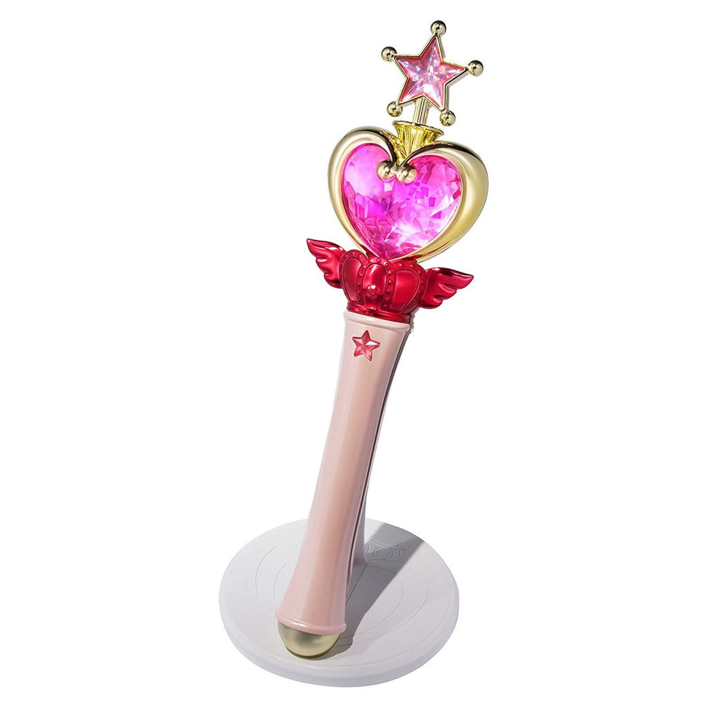 Bandai Sailor Moon Pink Moon Stick Replica With Sound Effects