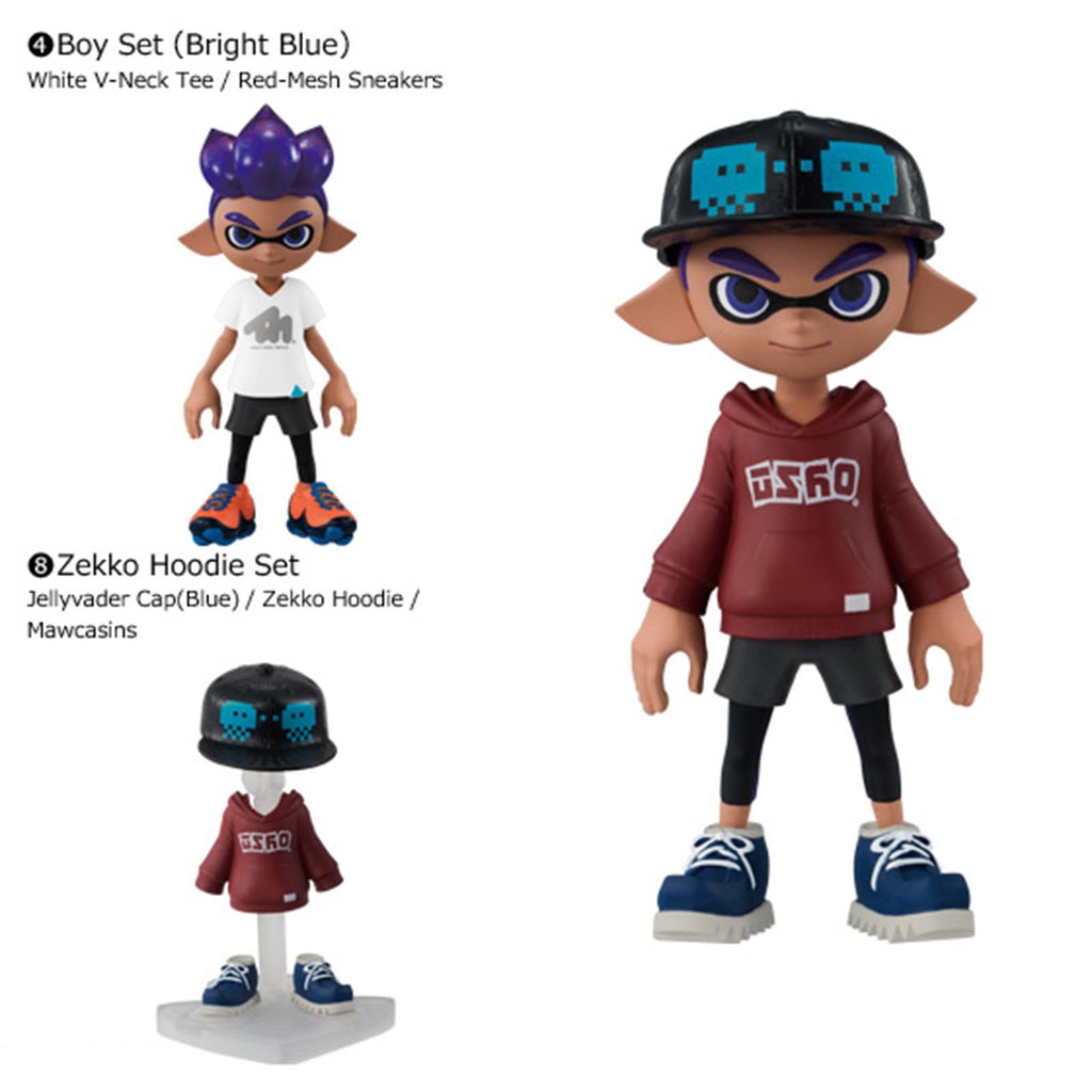 Bandai Splatoon 2 Gear Collection Volume 1 Inkling Boy Set B Figure Set With Outfit D