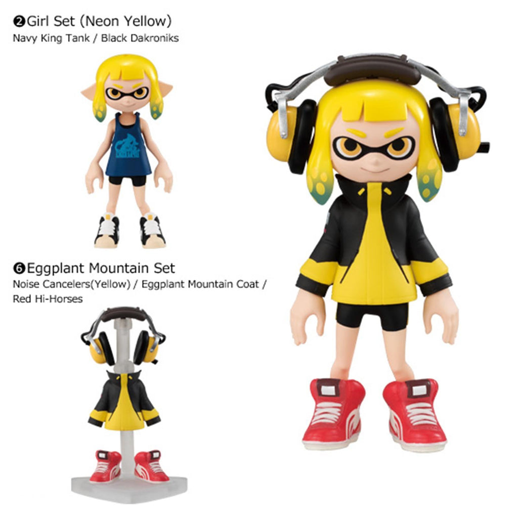 Bandai Splatoon 2 Gear Collection Volume 1 Inkling Girl Set B Figure Set With Outfit B