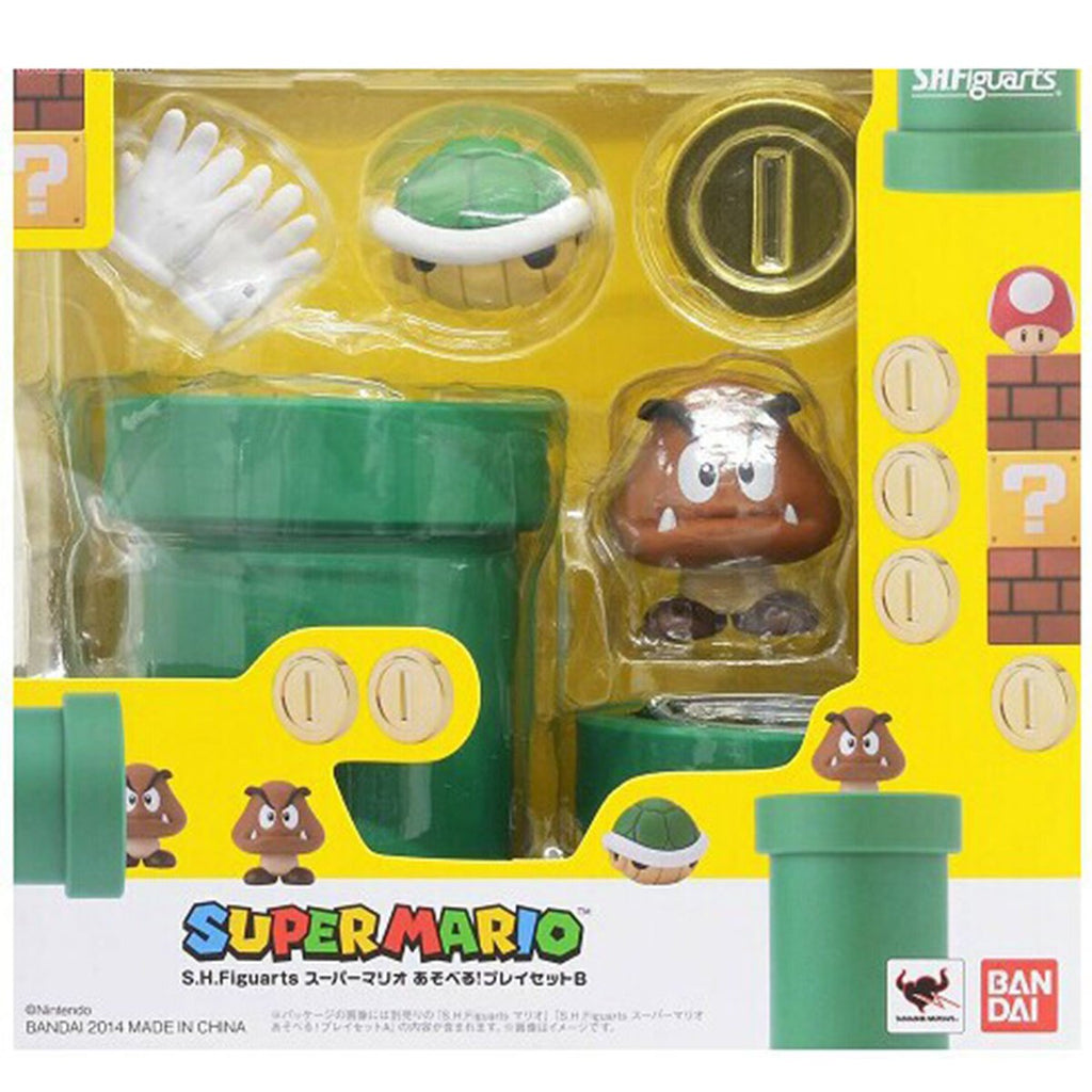 Bandai Tamashii Nations Super Mario Diorama Playset B Figure Set - Radar Toys