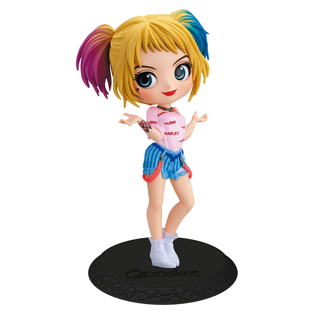 Banpresto DC Birds Of Prey Q Posket Harley Quinn Pink Shirt Figure