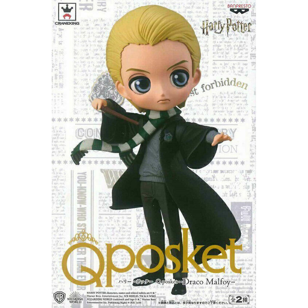 Banpresto Harry Potter Q Posket Draco Malfoy Normal Color 6 Inch Figure
