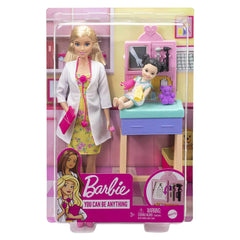 Barbie Careers You Can Be Anything Pediatrician Blonde Doll Set - Radar Toys