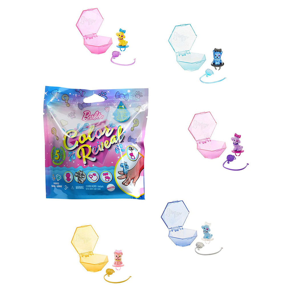 Barbie Color Reveal Shimmer Pet Blind Bag Mini Figure