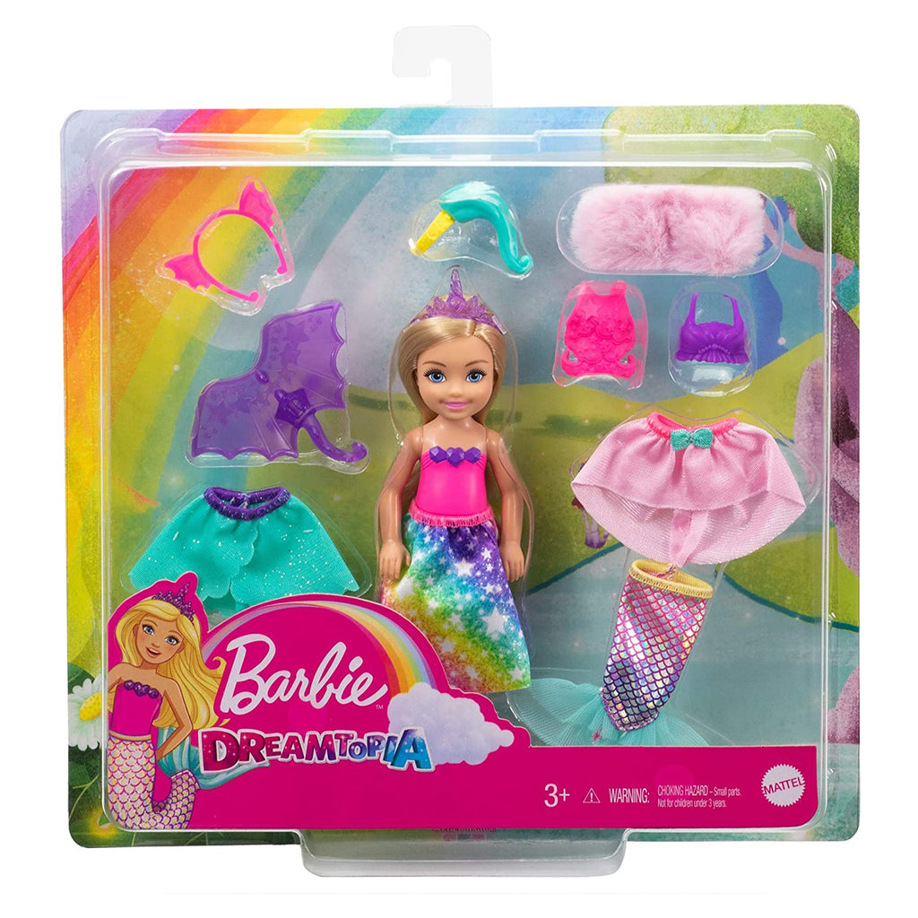 Barbie Dreamtopia Chelsea Mermaid Unicorn Dragon Set
