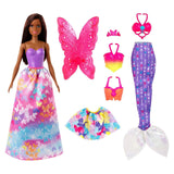 Barbie Dreamtopia Dress Up Mermaid Fairy Brunette Gift Set - Radar Toys