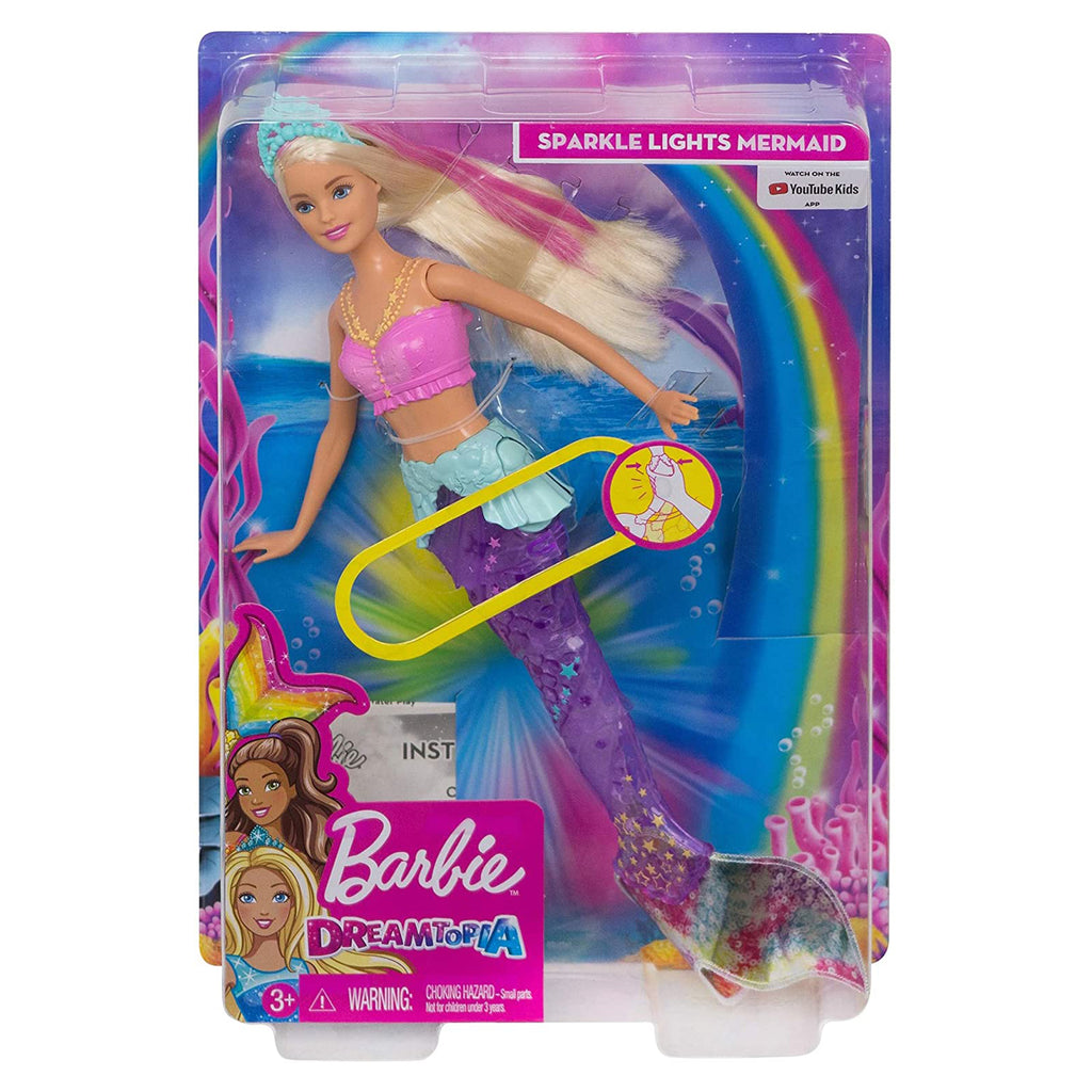 Barbie Dreamtopia Sparkle Lights Blonde Mermaid Doll
