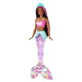 Barbie Dreamtopia Sparkle Lights Brunette Mermaid Doll - Radar Toys