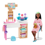 Barbie Face Mask Spa Day Brunette Play Set - Radar Toys