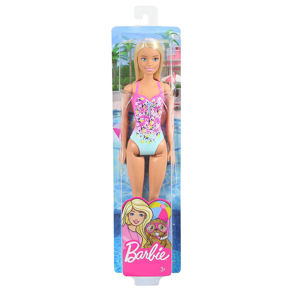 Barbie Pink One Piece Swimsuit Blonde Doll