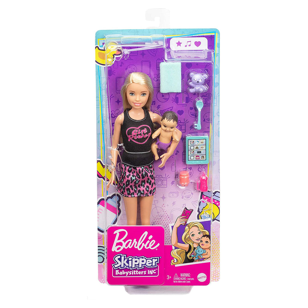 Barbie Skipper Babysitters Inc Blonde Doll Set