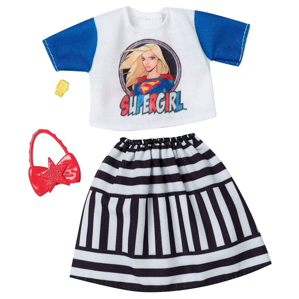 Barbie Supergirl Shirt And Skirt Accessory Set