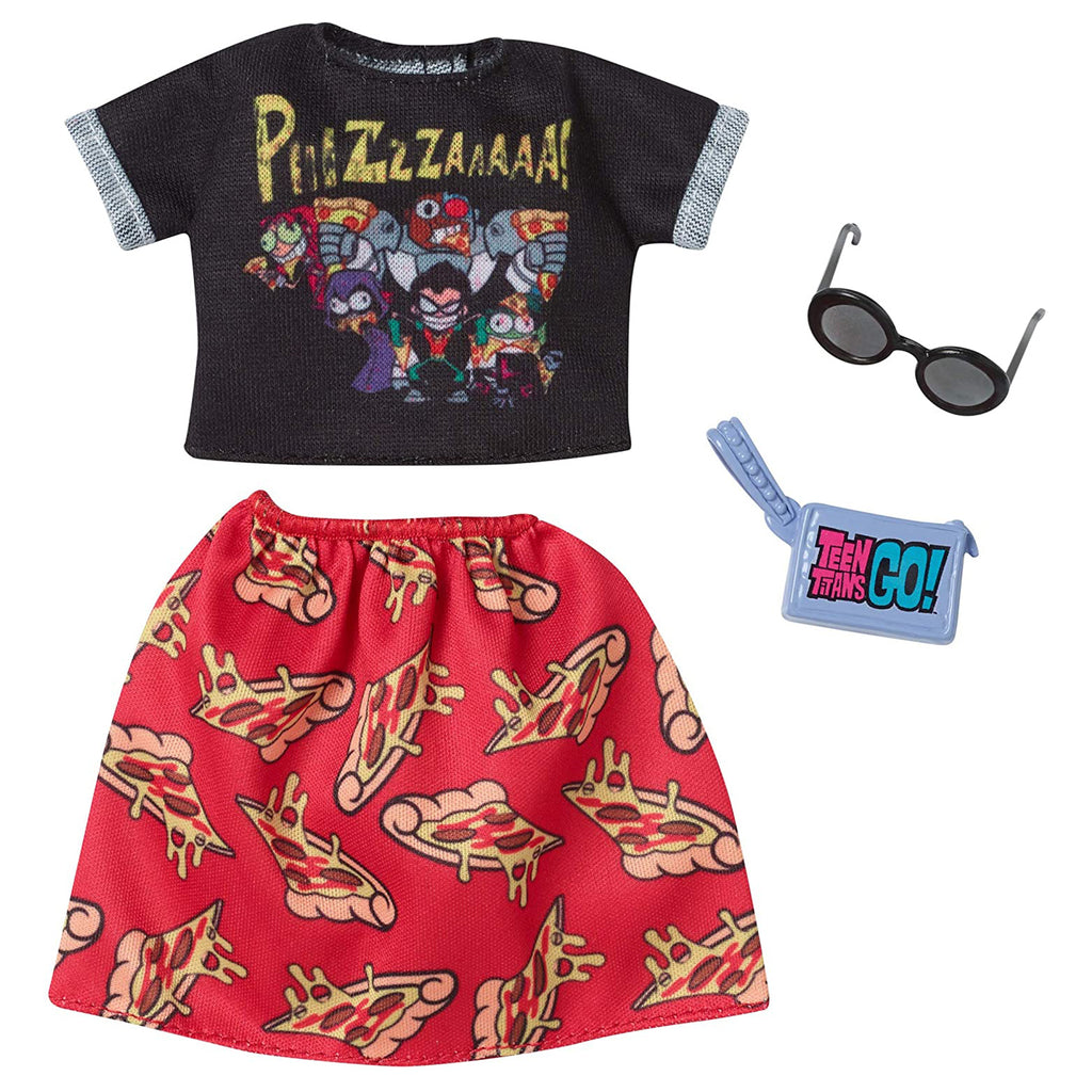 Barbie Teen Titans Go Shirt And Skirt Accessory Set