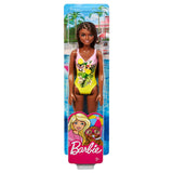 Barbie Yellow One Piece Swimsuit Brunette Doll - Radar Toys