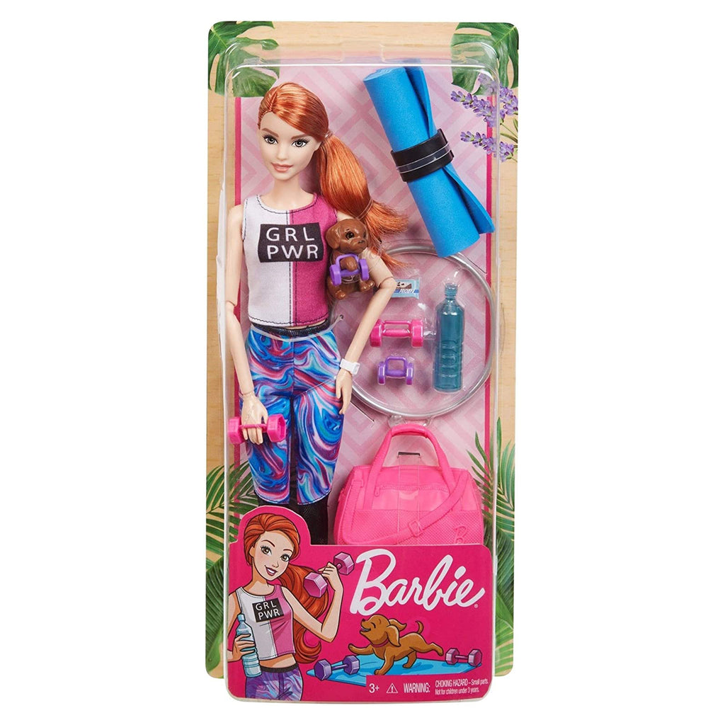 Barbie You Can Be Anything Fitness Grl Pwr Red Doll Set