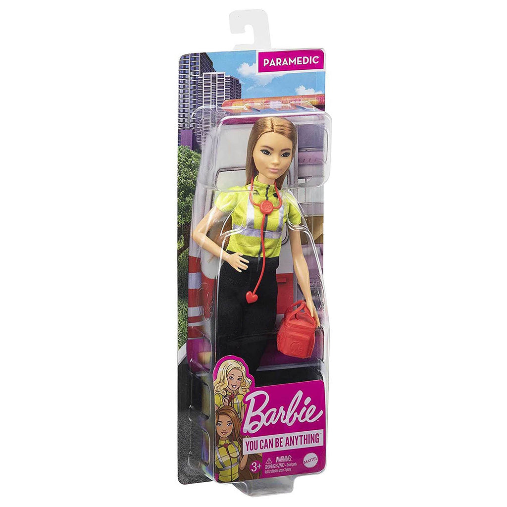 Barbie You Can Be Anything Paramedic Auburn Doll