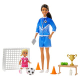 Barbie You Can Be Anything Soccer Coach Brunette Doll Set - Radar Toys