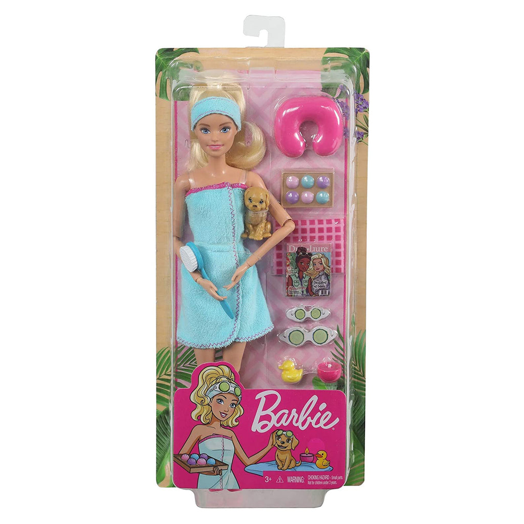 Barbie You Can Be Anything Spa With Puppy Blonde Doll Set