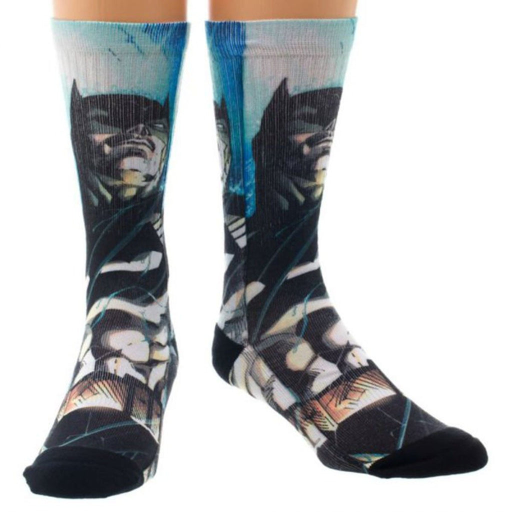 Batman The Dark Knight Character Sublimated Crew Socks - Radar Toys