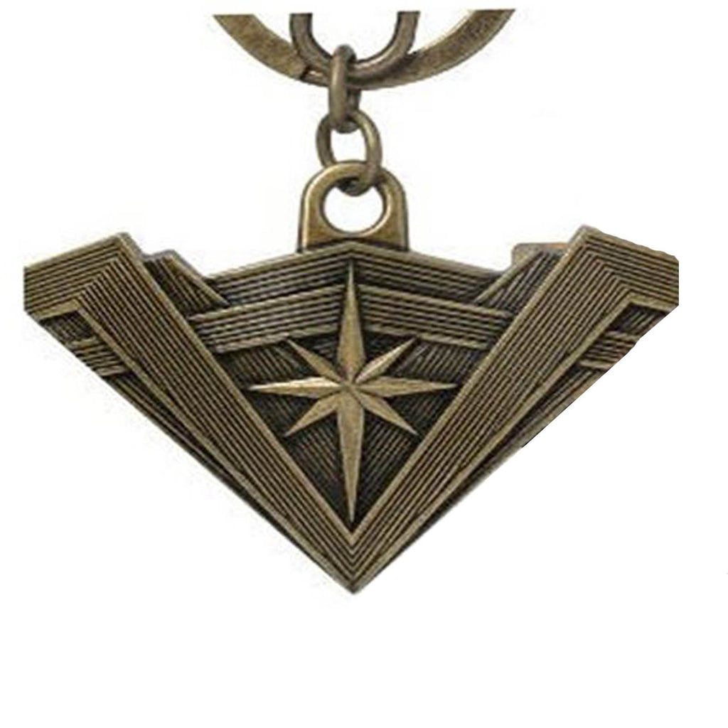 Batman Vs Superman Wonder Woman Tiara Brass Pewter Metal Keychain