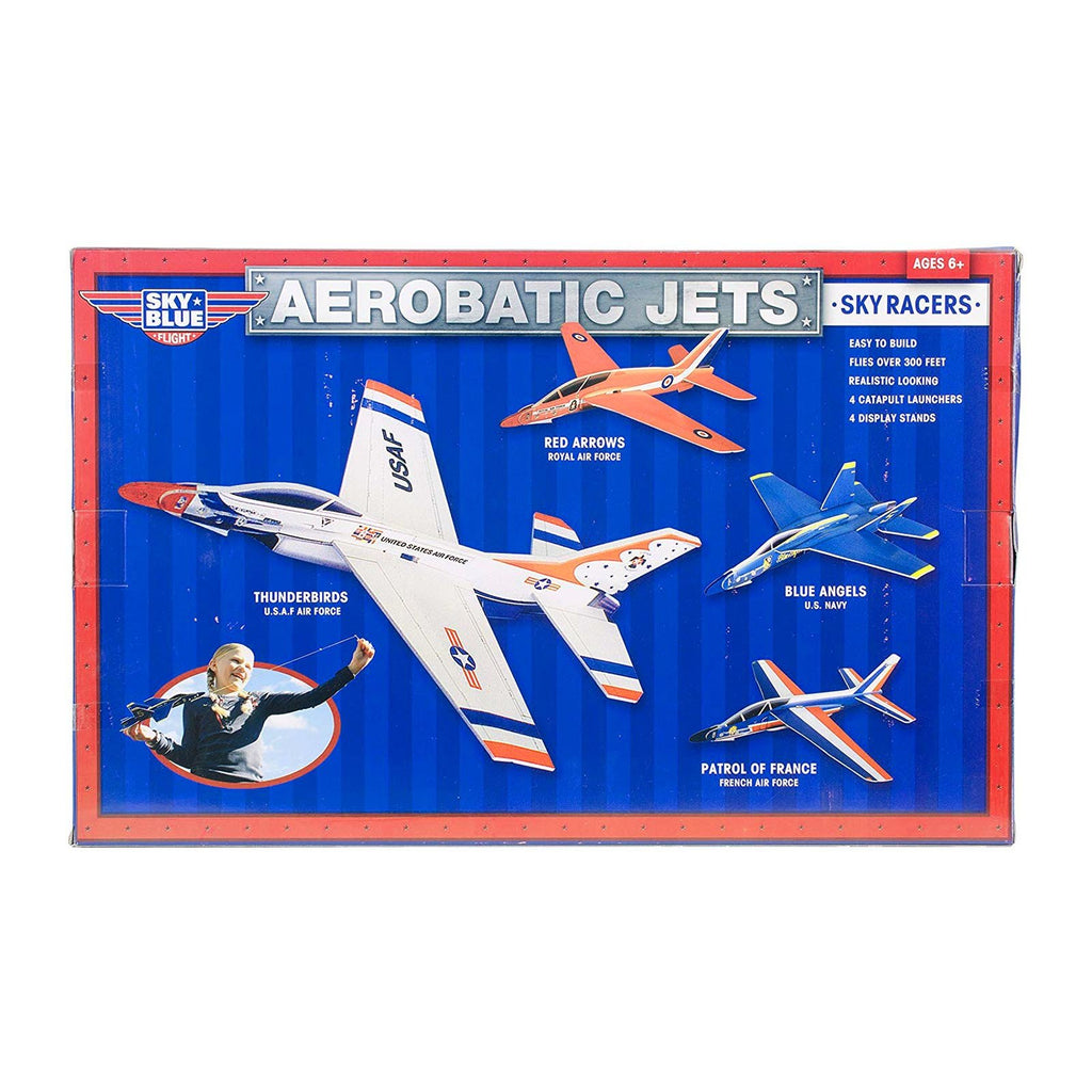 Be Amazing Sky Blue Aerobatic Jets 4 Plane Set