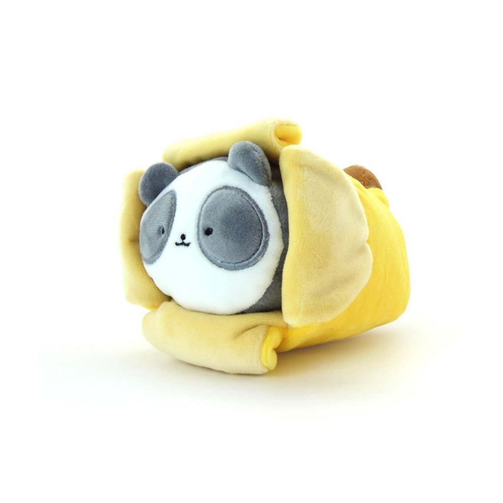 Beecrazee Anirollz Panda With Banana Blanket 6 Inch Super Soft Plush