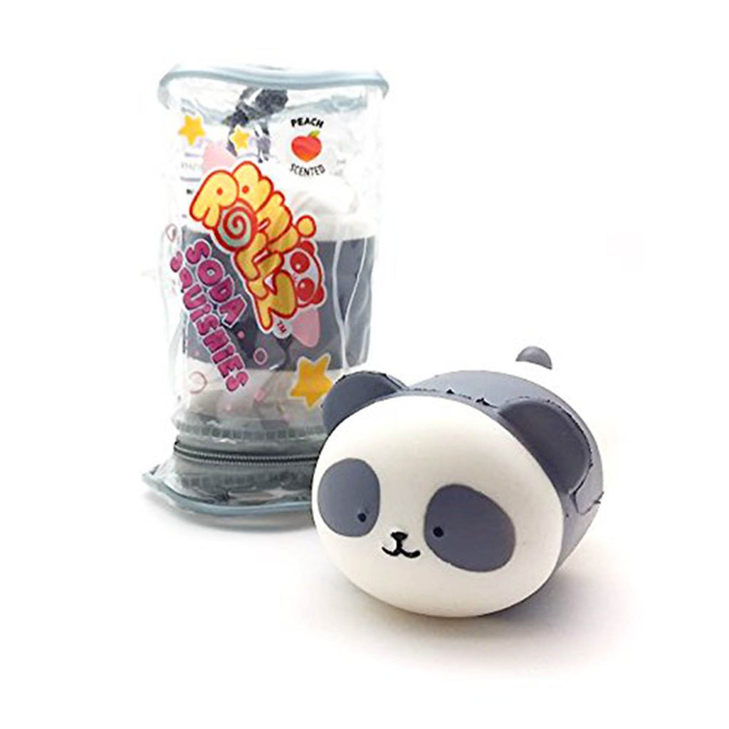 Beecrazee Anirollz Soda Squishies Panda 4 Inch Peach Scented Plush