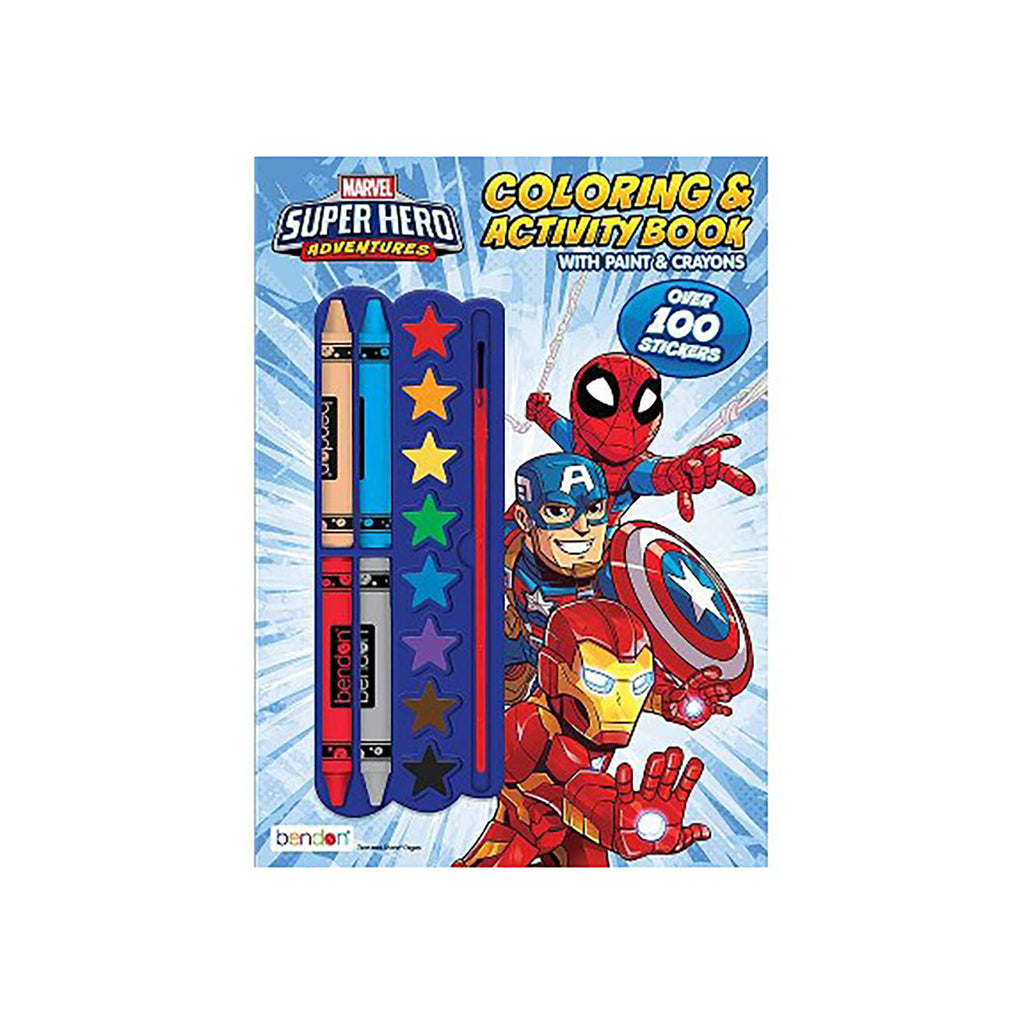 Bendon Marvel Super Hero Adventures Coloring And Activity Book