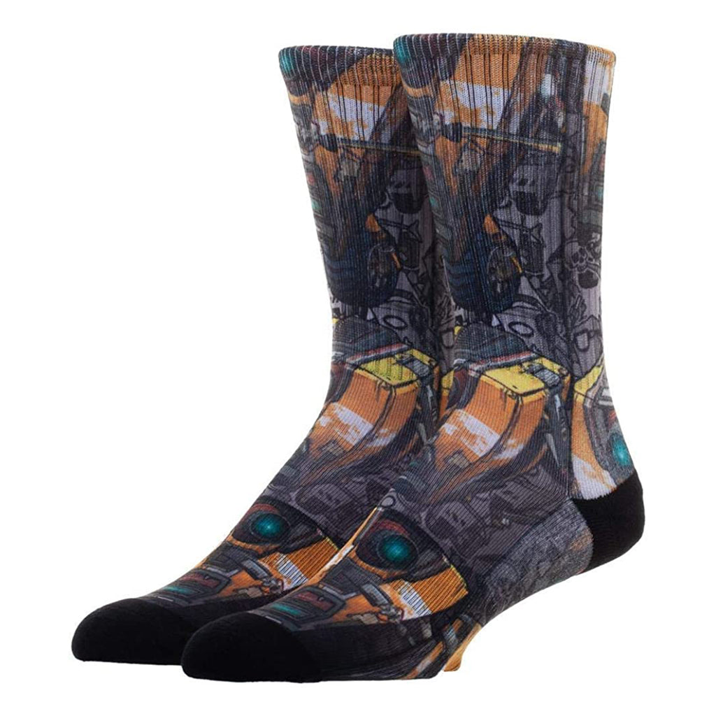 Bioworld Borderlands Claptrap Single Pair Men's Crew Socks