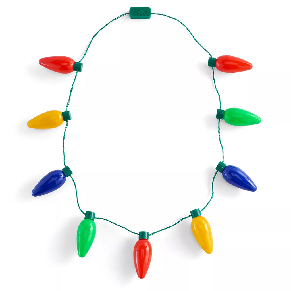 Bioworld Christmas Holiday Lights Light-Up Necklace | Radar Toys